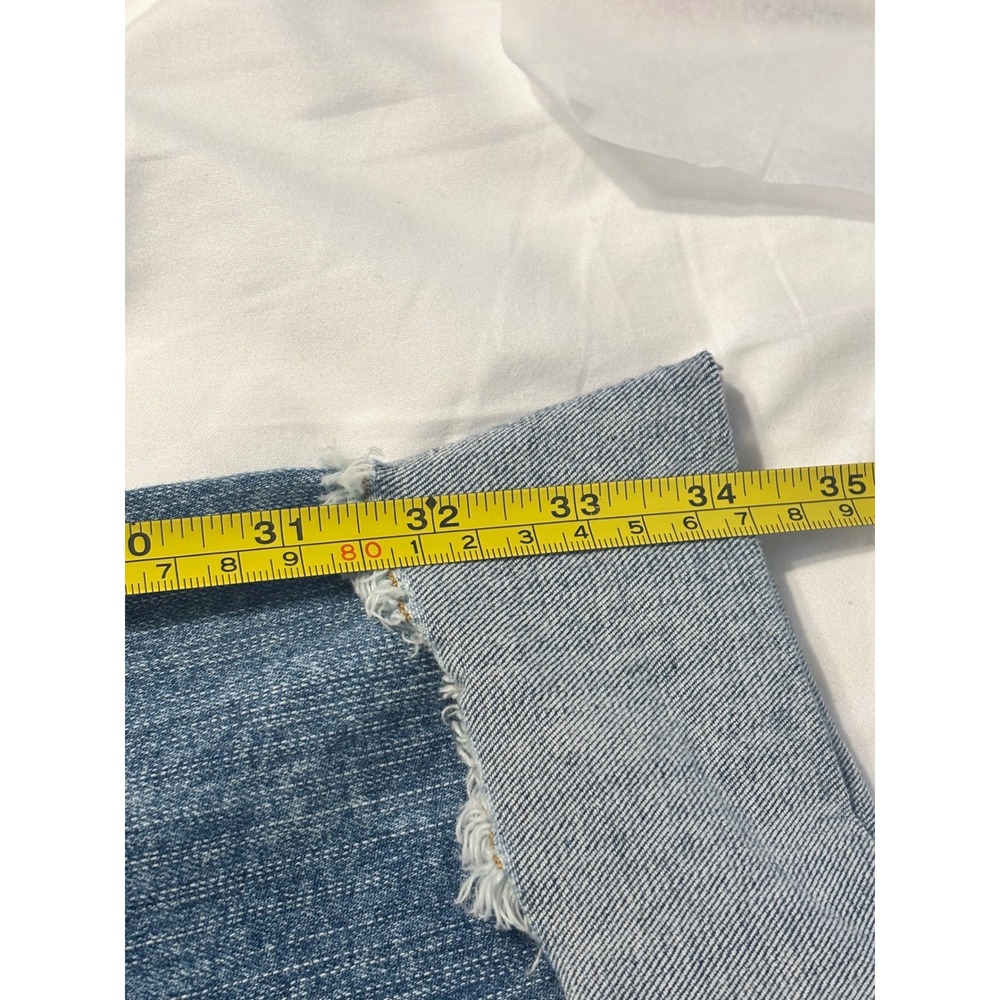 Torrid Crop Boyfriend Jeans Size 22 Blue Distressed Vintage Stretch 17009989 - Picture 7 of 7